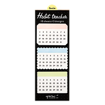 日本 MIDORI 便條紙 19065  月間彩色  30張  1本