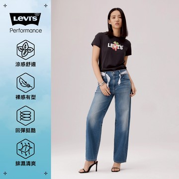 Baggy Dad中腰 寬鬆 直筒牛仔褲 Performance Cool 涼感牛仔褲 人氣新品