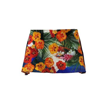 PINKO熱帶花灰短裙