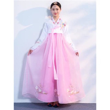 傳統韓服女裝改良韓國古裝朝鮮族民族服裝大長今舞臺舞蹈演出服裝