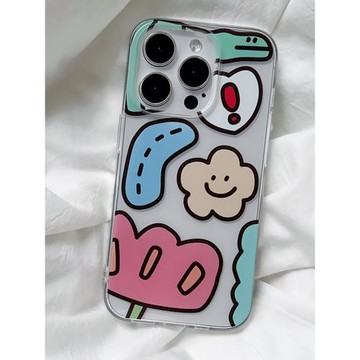 ins風撞色小花朵適用蘋果12/13/14/15/16/17proMax手機殼軟iPhone11/15可愛