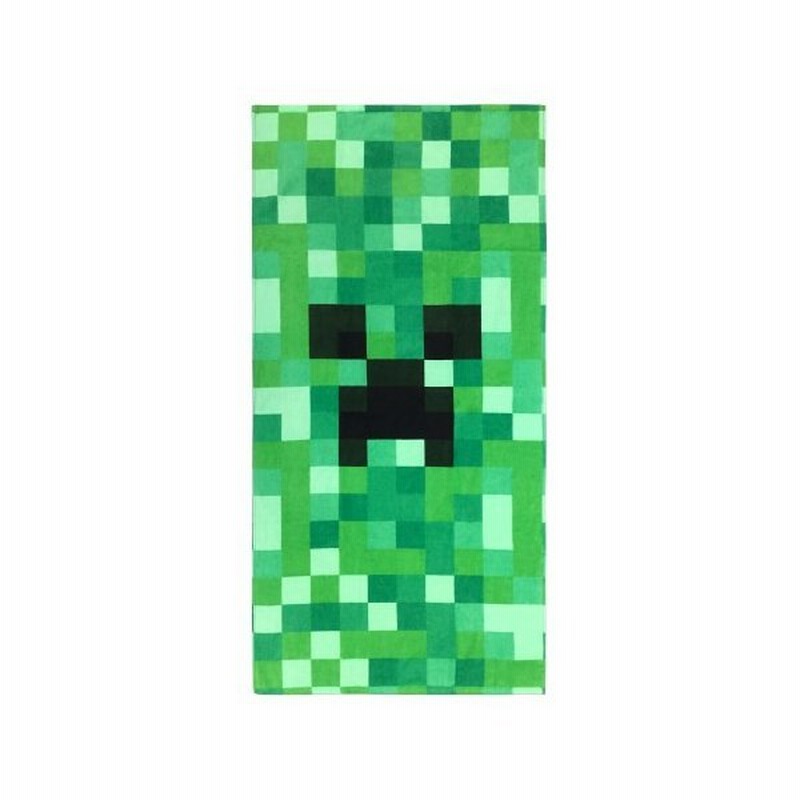 クリーパーフェイスビーチタオル おもちゃ 雑貨 バラエティ Minecraft マインクラフト 通販 Lineポイント最大0 5 Get Lineショッピング