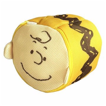 PEANUTS 史努比 雙層內衣洗衣袋/洗衣網  查理布朗 黃色  1個