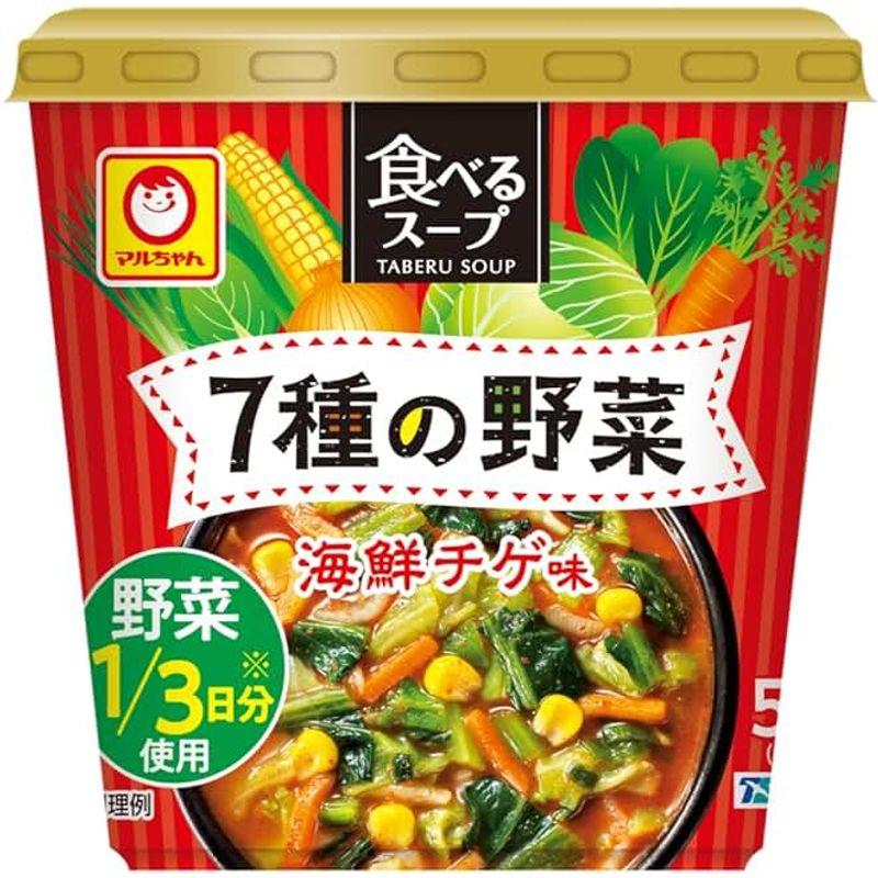 マルちゃん 食べるスープ 7種の野菜 海鮮チゲ味 15g×6個