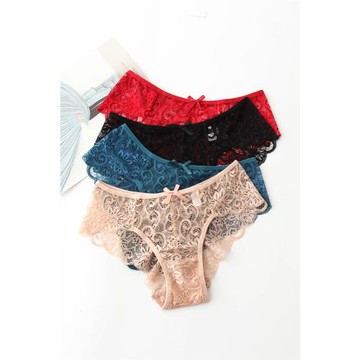 熱賣高檔蕾絲花邊加肥女士內褲
