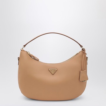 Light brown leather shoulder bag