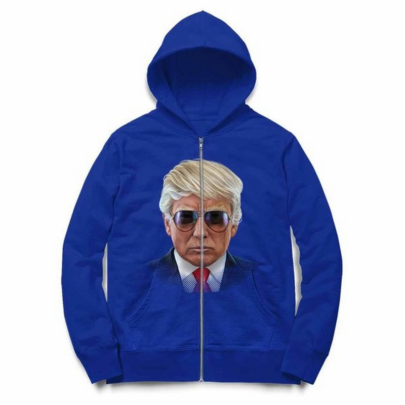 アメリカ 大統領 ドナルド トランプ サングラス メンズ ジップアップ パーカー By Fox Republic 通販 Lineポイント最大0 5 Get Lineショッピング