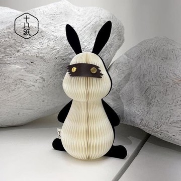 十八紙兔子擺件辦公室車載室內裝飾品卡通玩偶送禮可愛禮品飾品兔