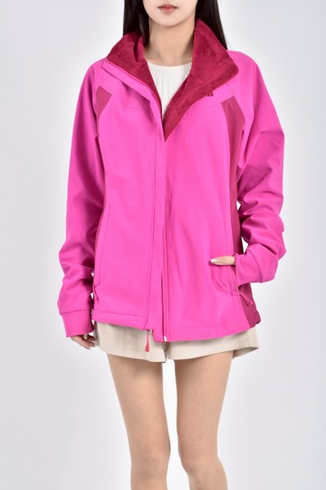 (S) the north face防風紫色外套