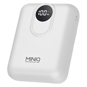MINIQ 數顯急速快充行動電源 10000mAh Type-C  白色  MD-BP086-Plus