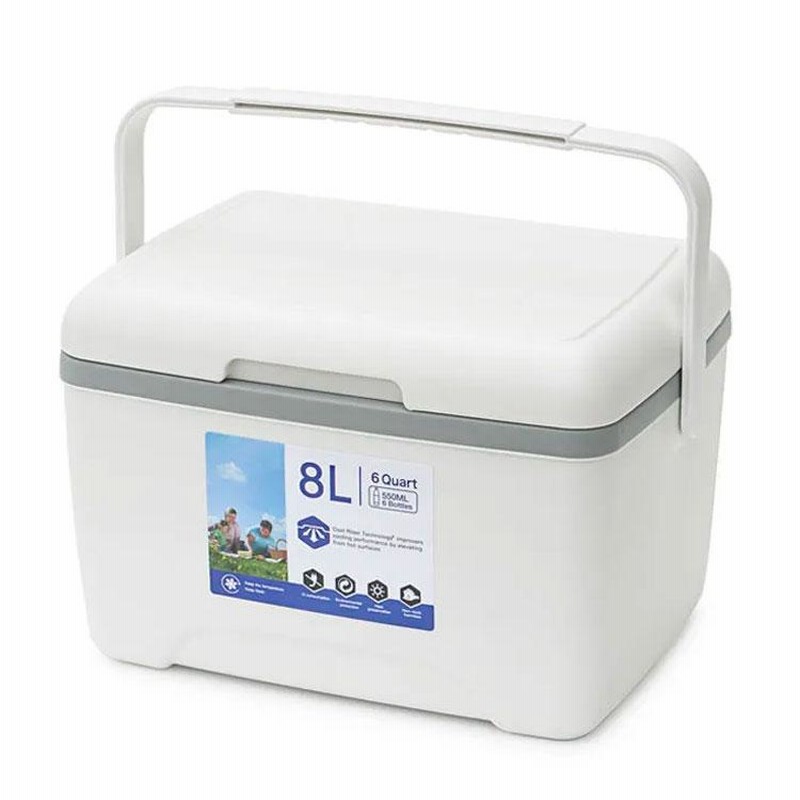 クーラーボックス 8l 小型 部活 ハード アウトドア 釣り キャンプ ピクニック 氷 保冷力 保冷剤付き バーベキュー 飲み物 冷やす 持ち手 海 通販 Lineポイント最大0 5 Get Lineショッピング