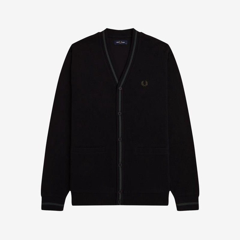 フレッドペリー FRED PERRY カーディガン ティップ ピケ