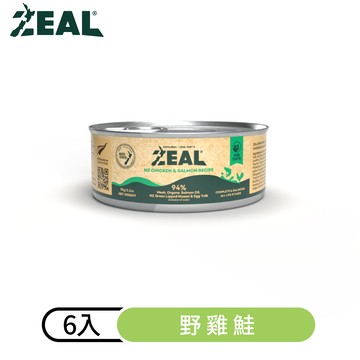 【ZEAL真致】鮮肉無穀貓主食罐｜野雞鮭90gX6入