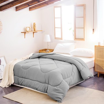 Prawear 巴麗維亞 石墨烯羊毛保暖被 雙人尺寸6x7尺 吸濕排汗 純淨羊毛填充  210 x 180cm  灰色