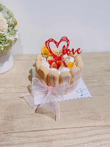 可宅配 檸香蜜桃慕斯蛋糕 情人節蛋糕 情人節 情侶 節慶