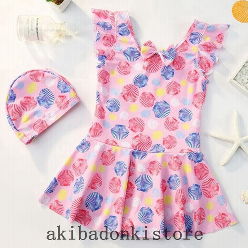 子供水着キッズ女の子ワンピース2点セットキッズスクール水着子供スカートジュニア女児幼稚園小学校中学校かわいいスイミング 通販 Lineポイント最大get Lineショッピング