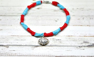 手編蠶絲蠟線X銀飾_福氣一生 //可以自選顏色//  #祝福禮 #彌月禮