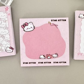 臺灣現/🎀便簽 便利貼新款kt便利卡通粘性可愛學生少女便籤ins手賬高顏值留言