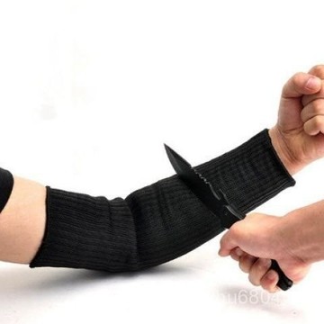 【全店免運 特價五折】黑色防割護臂 玻璃廠專用 防身防割防砍護臂 野營戶外5級防割袖套工作防護