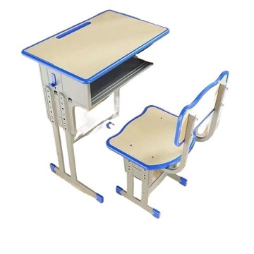 加固中小學生課桌椅輔導班書桌家用可升降學習桌學校寫字桌椅套裝[DD100109]