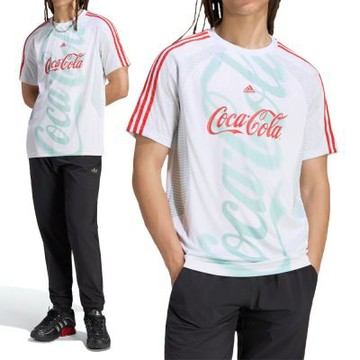 Adidas Cctg Jersey 男款 白紅色 可口可樂 聯名 印花 T恤 球衣 休閒 短袖 KY2103