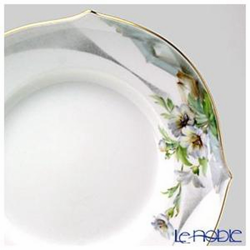 マイセン アルペンフローラ プレート 19cm ゼラニウム 皿 マイセン アルペンフローラ プレート 19cm ゼラニウム 皿