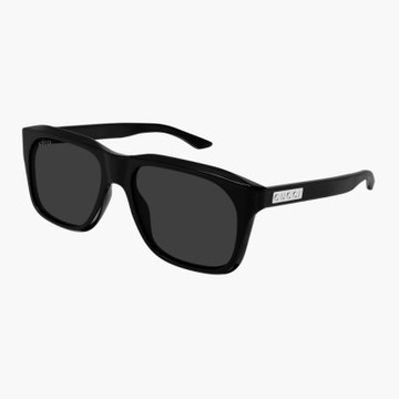 【GUCCI 古馳】方形膠框太陽眼鏡(GG2077S-001)