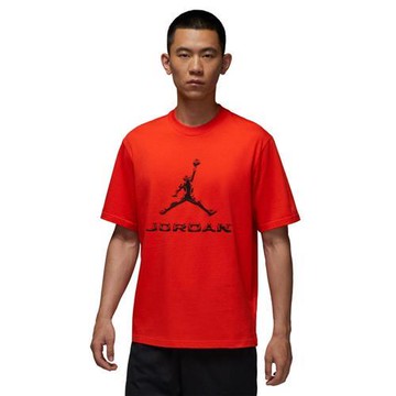 Nike 短袖上衣 男裝 純棉 Jordan 橘紅【運動世界】HQ9092-891