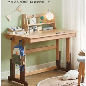 公司貨 超低價 實木學習桌多功能書桌桌學生寫字桌家用E2165 快速發貨