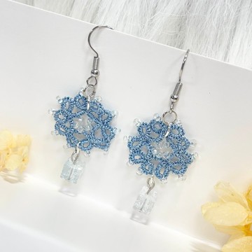 霓裳彩雲 編織耳環