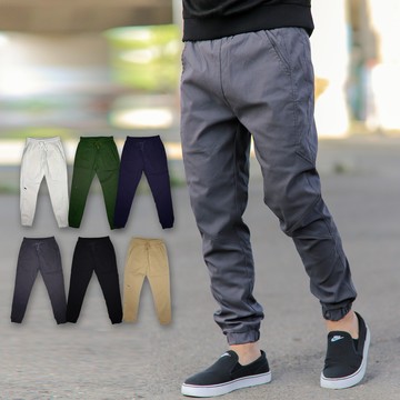 【NB1554J】拼接剪裁大彈力全素面長褲休閒褲縮口褲(GB69598)