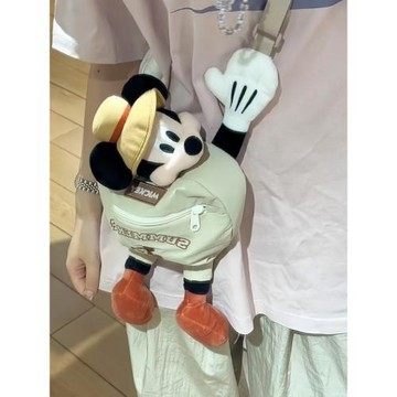 高顏值ins風超火小包新款可愛米奇開心露營斜挎包外出旅行背包潮