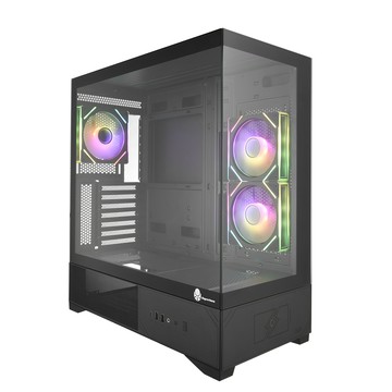 Superchannel SAP320(B) ATX  ARGB 風扇 Type-C PD60W 海景房 電腦機殼