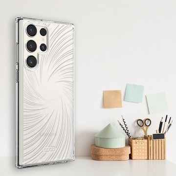 Samsung Galaxy S24系列 浮雕感輕薄軍規防摔手機殼-旋風