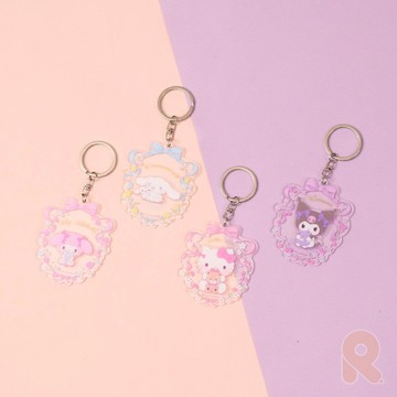 【R.FUN SHOP】三麗鷗立體壓克力鑰匙圈 凱蒂貓 大耳狗 酷洛米 美樂蒂 鑰匙圈 紀念品 收藏品 CA939