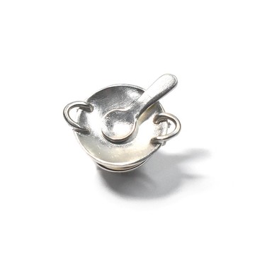 中華鍋與湯勺 銀質徽章