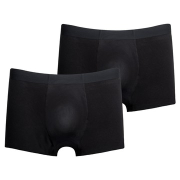 DeParee 蒂巴蕾 遠紅外線負離子科技消臭褲/舒仕平口褲2件組  黑色  2XL