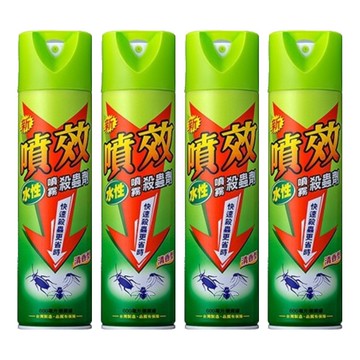 噴效 水性噴霧殺蟲劑 清香型  600ml  4瓶