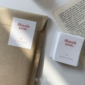 台灣出貨👑6貼 少女心感謝貼紙 thank you貼紙 禮品包裝 英文貼紙 封口貼 小卡打包 出卡包裝 貼紙