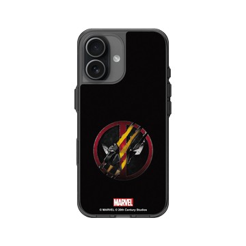 iPhone 17 Clear (相機按鈕) 酷墨灰 - 迪士尼-漫威 Marvel - 死侍與金鋼狼-Logo