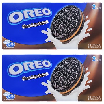 OREO 奧利奧 巧克力口味夾心餅乾  220.8g  2盒