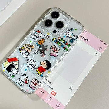 隔日達🚀現貨遛狗小新適用iphone18创意 17 pro max手機殼16韓系15可愛14簡約13質感防摔殼