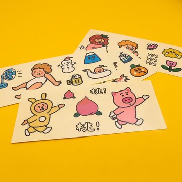 原創貼紙【和風狂想曲】pvc貼紙 防水貼紙switch貼紙和風貓飯貼紙