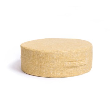 日式無壓力坐墊-黃色(圓形)