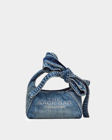 MARC JACOBS SACK 蝴蝶結丹寧斜肩包 -