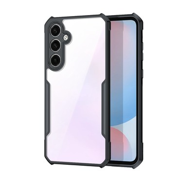 XUNDD 軍事防摔 三星 Galaxy A56 5G 鏡頭全包覆 清透保護殼 手機殼(夜幕黑)