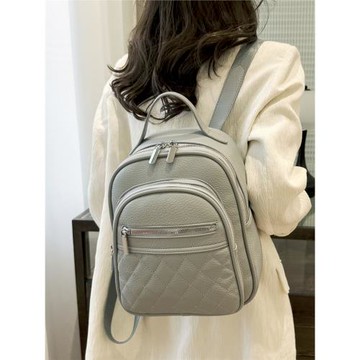 韓系簡約通勤上班用小香背包雙肩包田園風旅行背包純色百搭旅行包