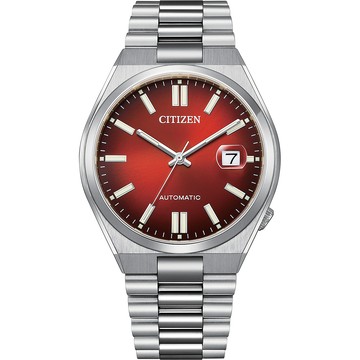 CITIZEN 限量款 TSUYOSA 青春撞色機械錶 開學新裝備-漸層紅 NJ0150-56W