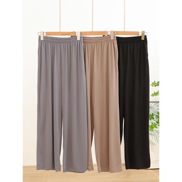 椰油美膚莫代爾睡褲女長褲春秋薄款闊腿褲子家居褲可外穿居家褲夏