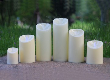 電子蠟燭 塑料搖擺燈芯晃動LED電子蠟燭燈 家居裝飾仿真蠟燭